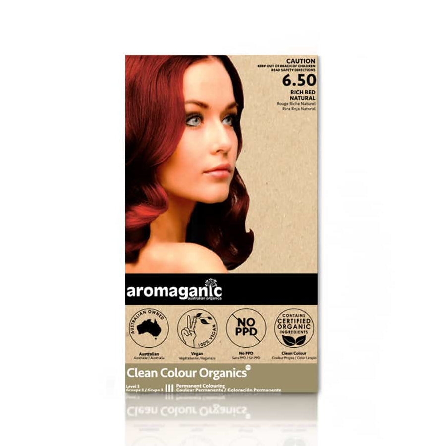 Aromaganic Permanent Hair Colour Style - 6.50 Rich Red Natural
