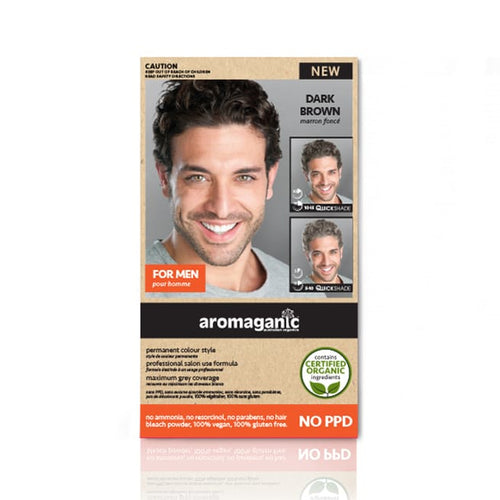 Aromaganic Permanent Hair Colour Style for Men - 3.0N Dark Brown