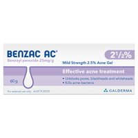 Benzac AC Mild Strength 2.5% Acne Gel