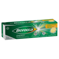 Berocca Energy Mango & Orange Flavour Effervescent Tablets