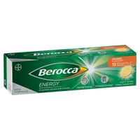 Berocca Energy Orange Flavour Effervescent Tablets