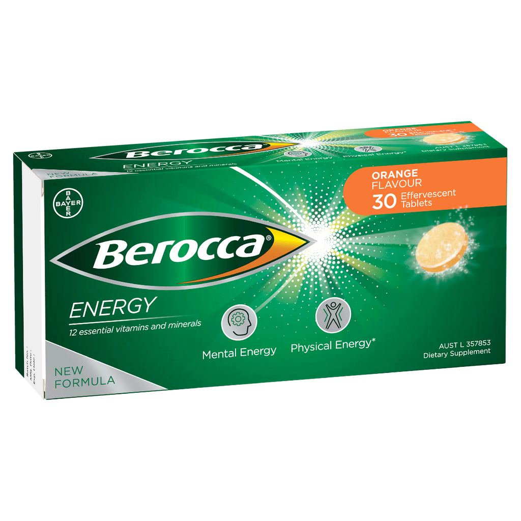 Berocca Energy Orange Flavour Effervescent Tablets Net Pharmacy