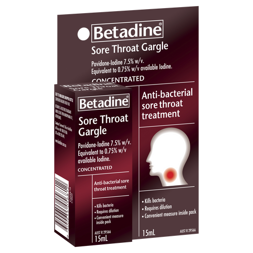 Betadine Sore Throat Gargle - Concentrated