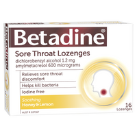 Betadine Sore Throat Lozenges - Honey & Lemon