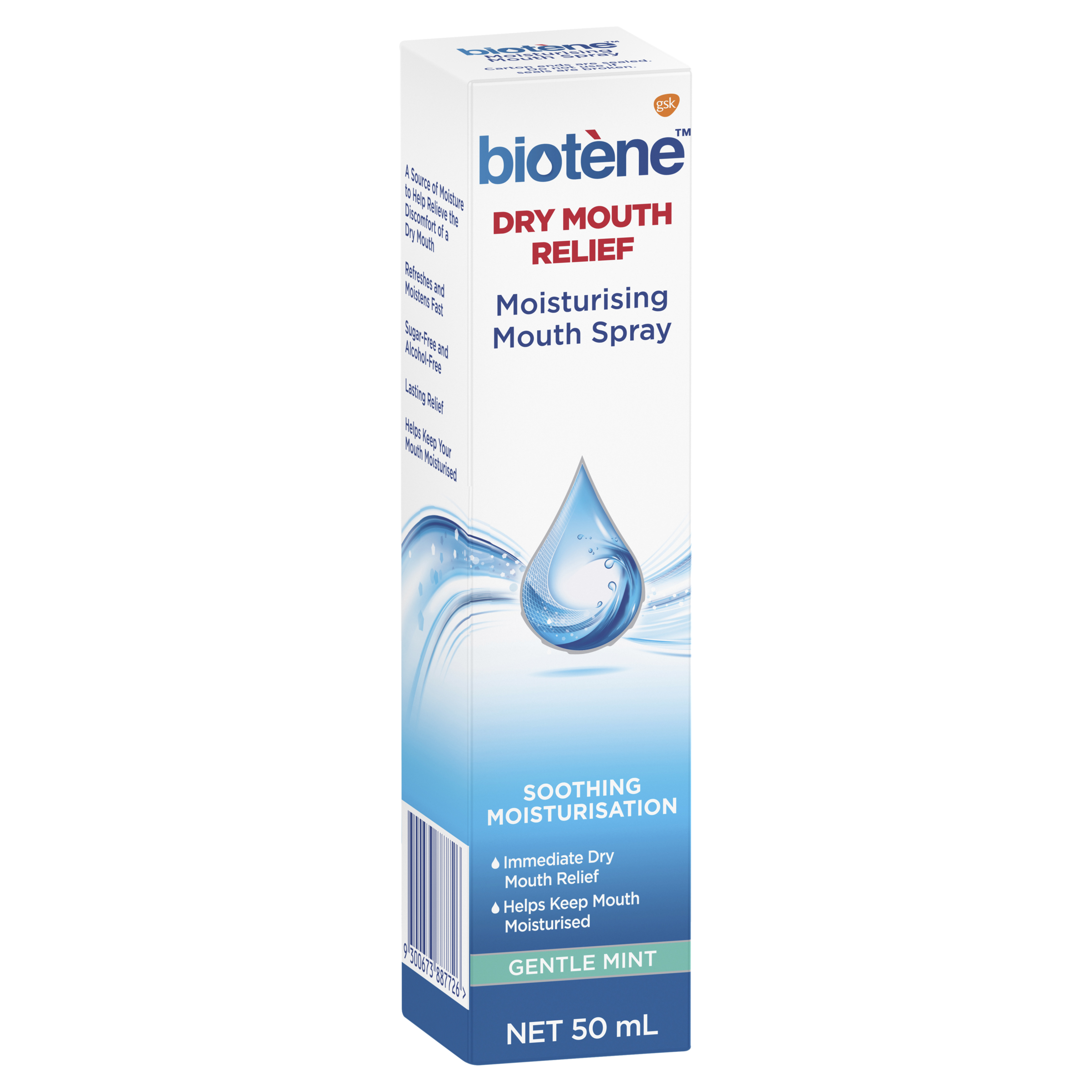 Biotene Dry Mouth Relief Moisturising Mouth Spray - Gentle Mint - Net ...