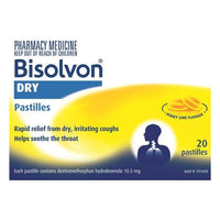 Bisolvon Dry Honey Lime Flavour Pastilles