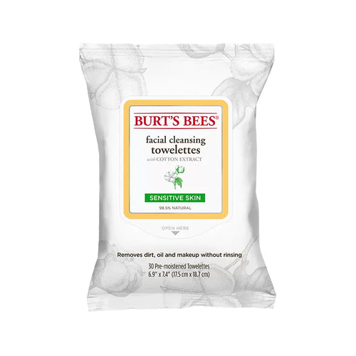 Burt's Bees Facial Cleansing Towelettes with Cotton Extract