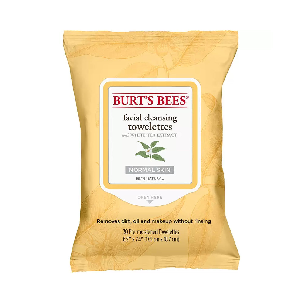 Burt's Bees Facial Cleansing Towelettes with White Tea Extracts