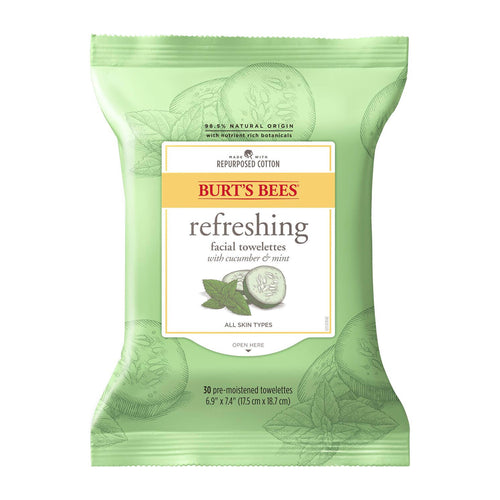 Burt's Bees Refreshing Facial Towelettes with Cucumber & Mint