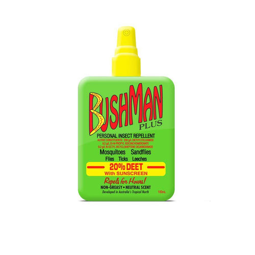 Bushman PLUS 20% DEET Insect Repellent Pump Spray with Sunscreen