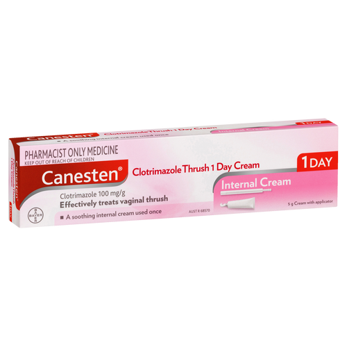 Canesten Clotrimazole Thrush Treatment 1 Day Cream