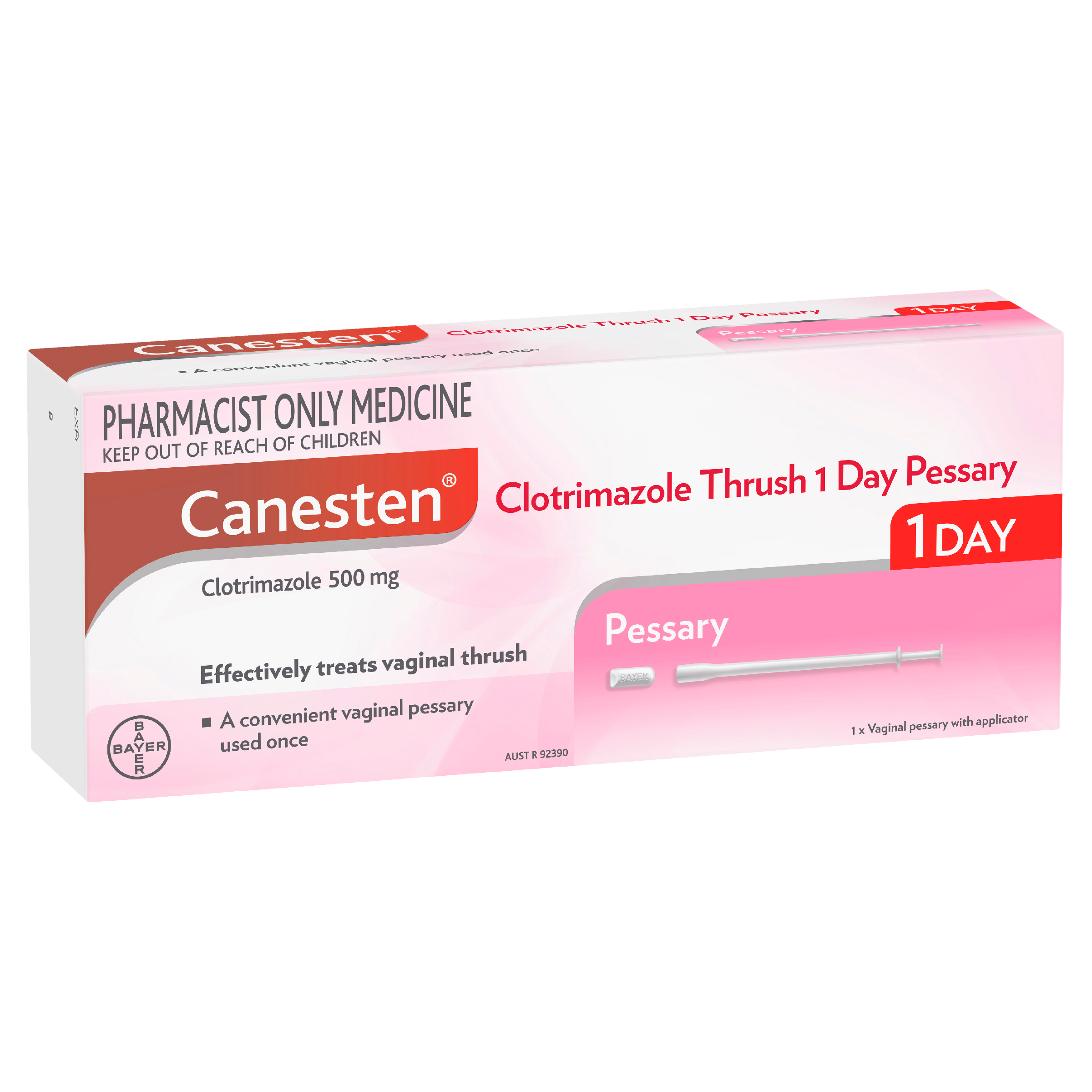 Canesten Clotrimazole Thrush Treatment 1 Day Pessary