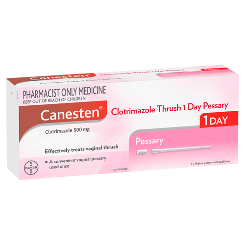 Canesten Clotrimazole Thrush Treatment 1 Day Pessary