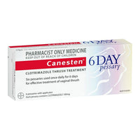 Canesten Clotrimazole Thrush Treatment 6 Day Pessary