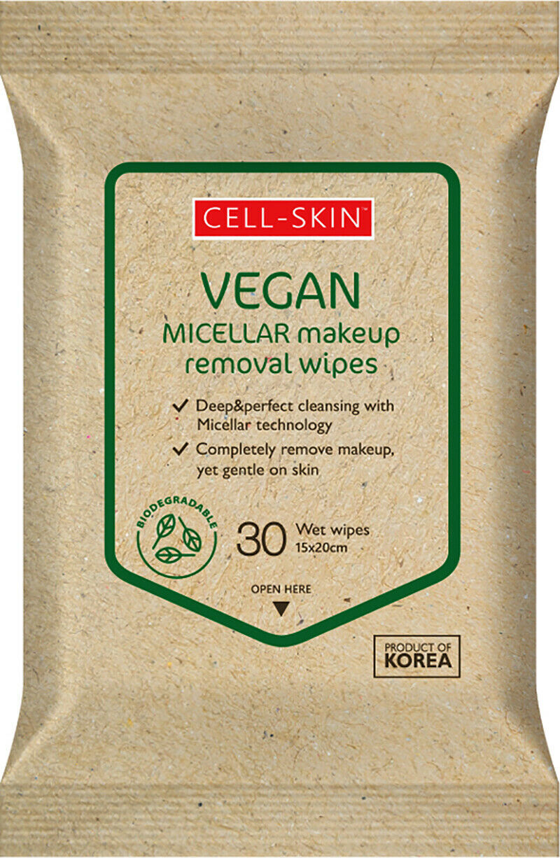 Cellskin Vegan Miccellar Makeup Wipes