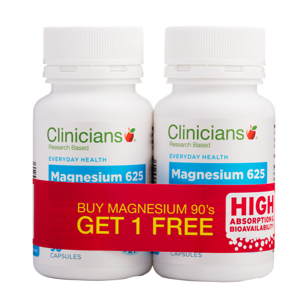 Clinicians Magnesium 625 - Buy One Get One Free