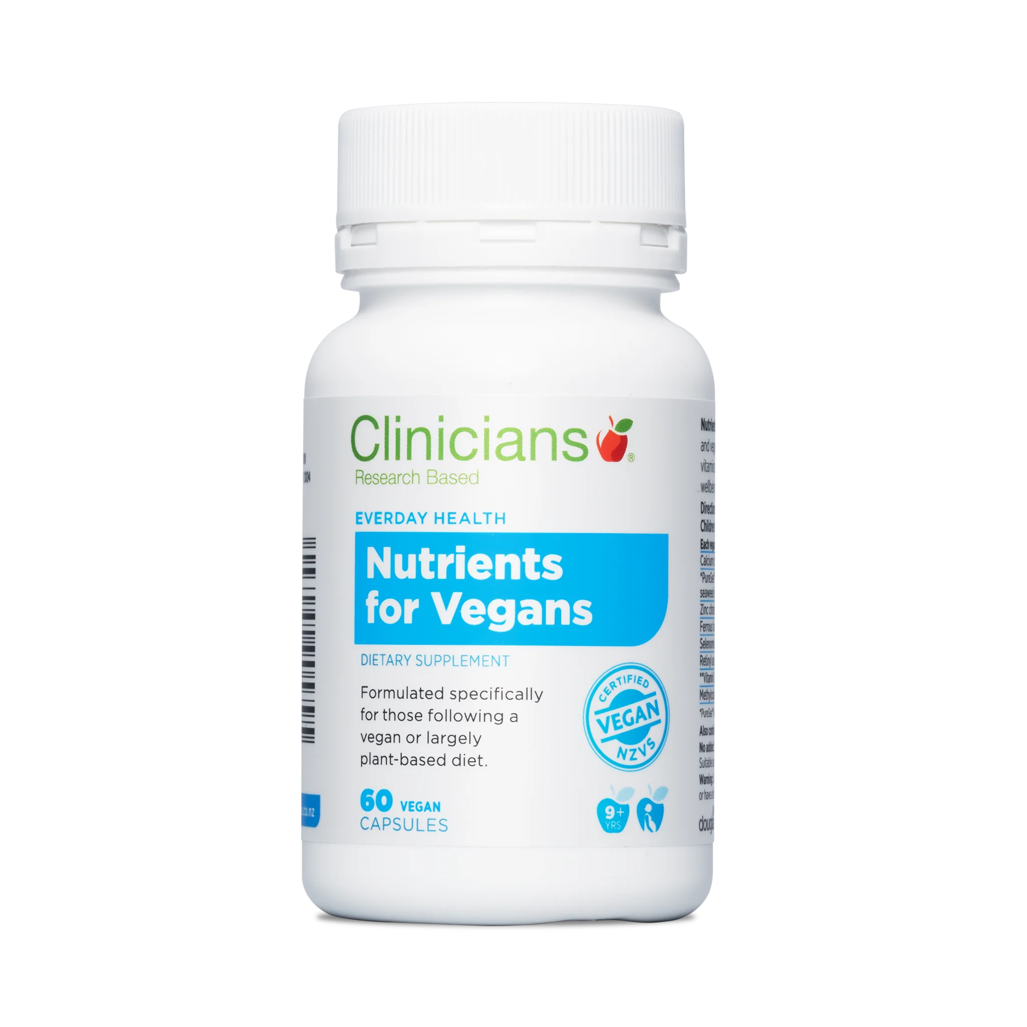 Clinicians Nutrients for Vegans