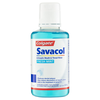 Colgate Savacol Antiseptic Mouth & Throat Rinse - Fresh Mint