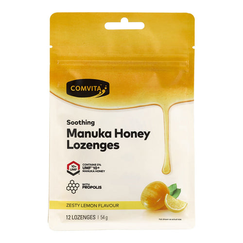 Comvita Manuka Honey Lozenges Zesty Lemon Flavour