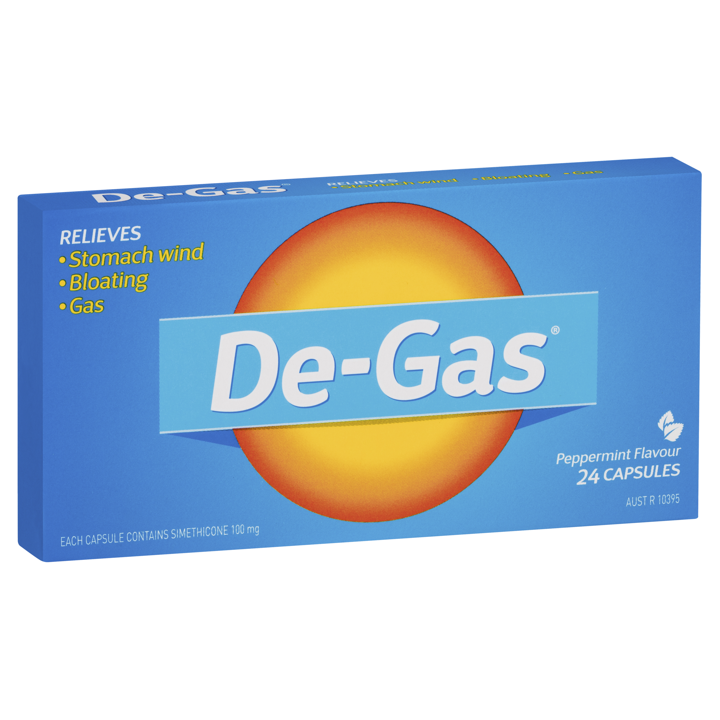 De-Gas Capsules - Peppermint Flavour