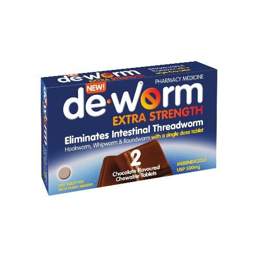 De.worm Extra Strength 500mg Chocolate Flavoured