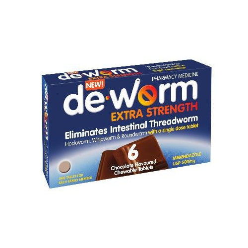 De.worm Extra Strength 500mg Chocolate Flavoured