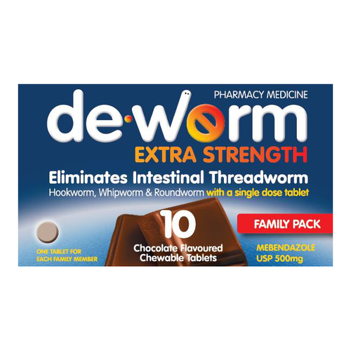 De.worm Extra Strength 500mg Chocolate Flavoured