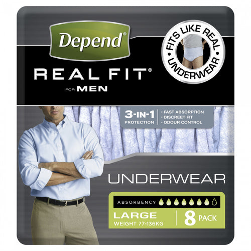 Depend Real-Fit Underwear for Men