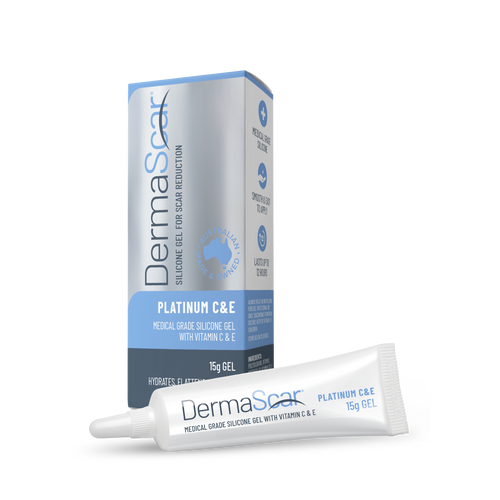 DermaScar Silicone Gel for Scar Reduction - Platinum C&E