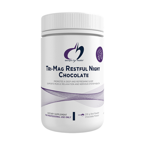 Designs for Health Tri-Mag Restful Night Powder - Chocolate Flavour