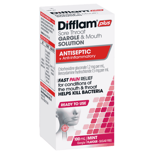 Difflam Plus Sore Throat Gargle & Mouth Solution