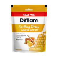 Difflam Soothing Drops + Immune Support - Honey & Lemon