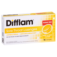 Difflam Sore Throat Lozenges - Honey & Lemon Flavour