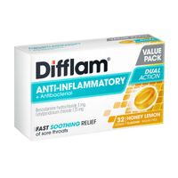 Difflam Sore Throat Lozenges - Honey & Lemon Flavour