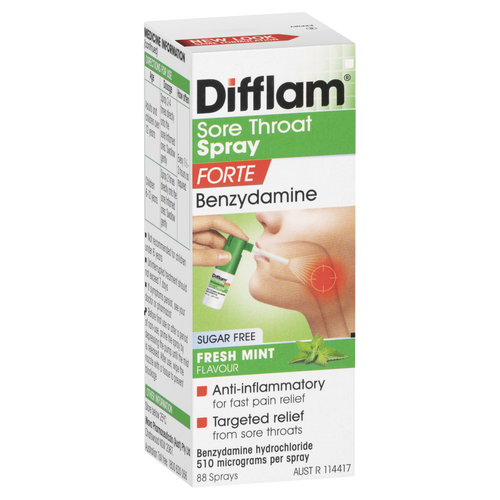 Difflam Sore Throat Spray Forte - Fresh Mint Flavour
