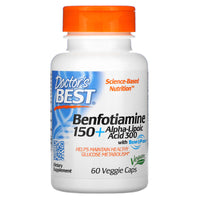 Doctor's Best Benfotiamine 150 + Alpha-Lipoic Acid 300