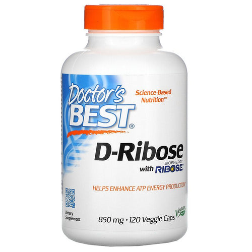 Doctor's Best D-Ribose with BioEnergy Ribose 850 mg