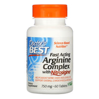 Doctor's Best Fast Acting Arginine Complex with Nitrosigine 750 mg