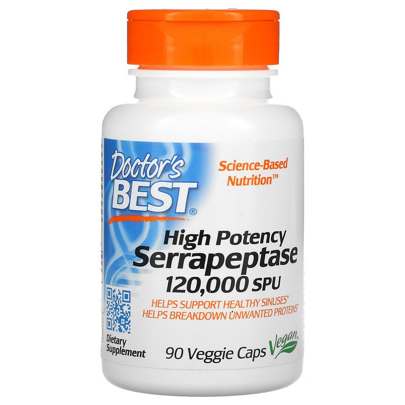 Doctor's Best High Potency Serrapeptase 120,000 SPU