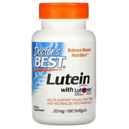 Doctor's Best Lutein with Lutemax 2020 and Zeaxanthin 20 mg