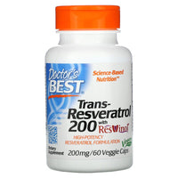 Doctor's Best Trans-Resveratrol 200 with Resvinol 200mg
