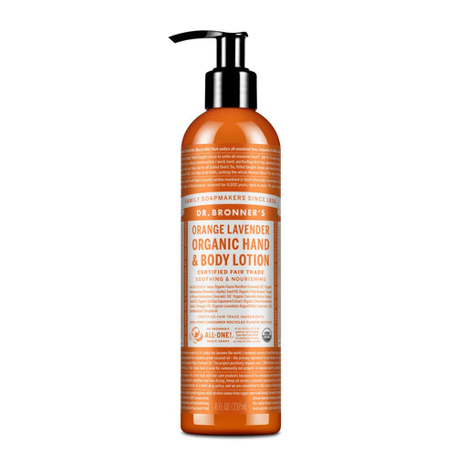 Dr. Bronner's Organic Hand & Body Lotion - Orange Lavender