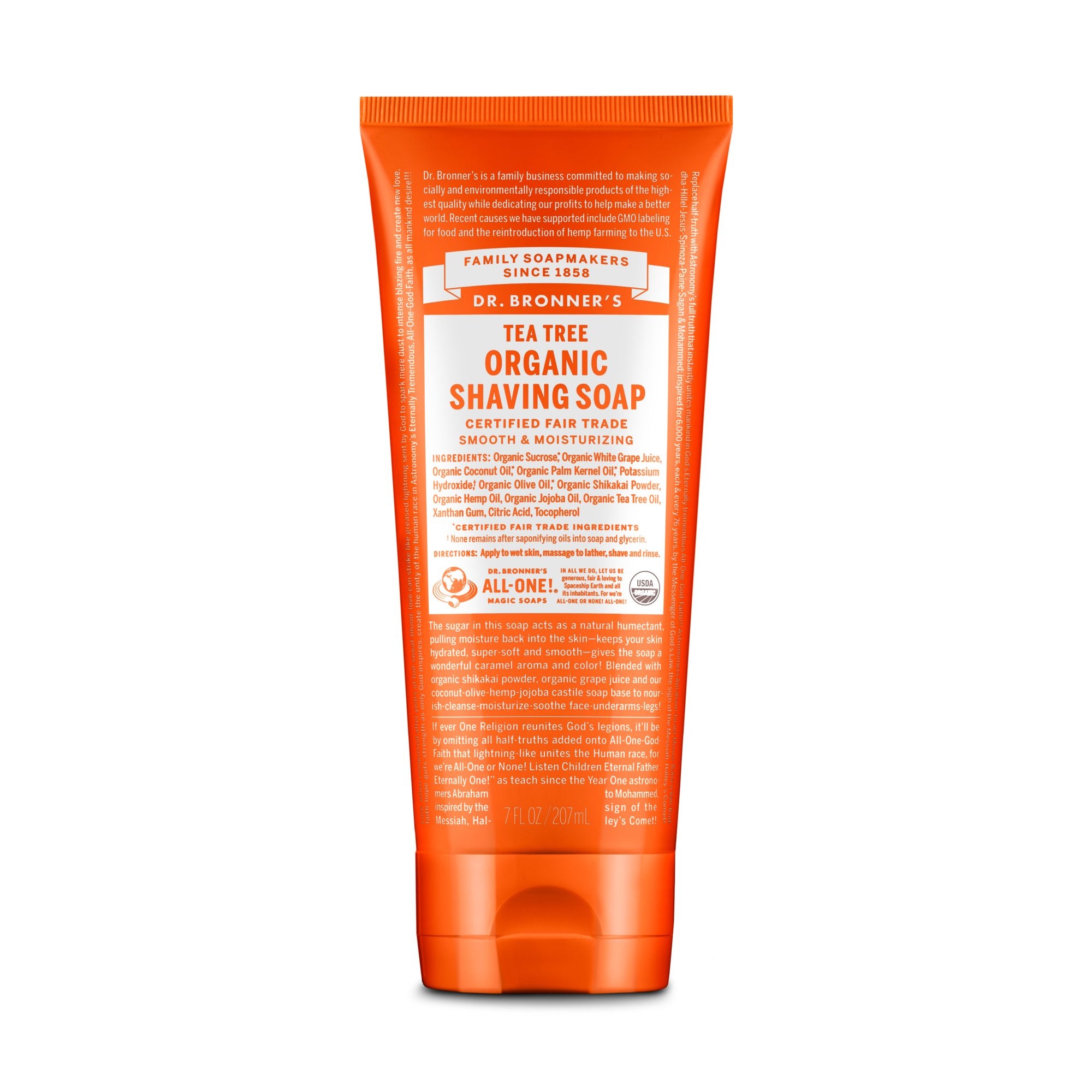 Dr. Bronner's Organic Shaving Soap - Tea Tree