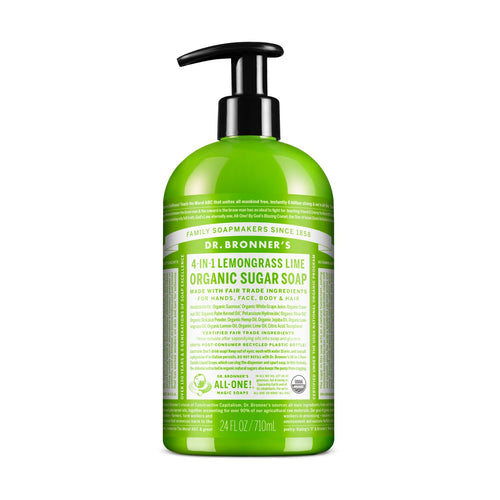 Dr. Bronner's Organic Sugar Soap - Lemongrass Lime