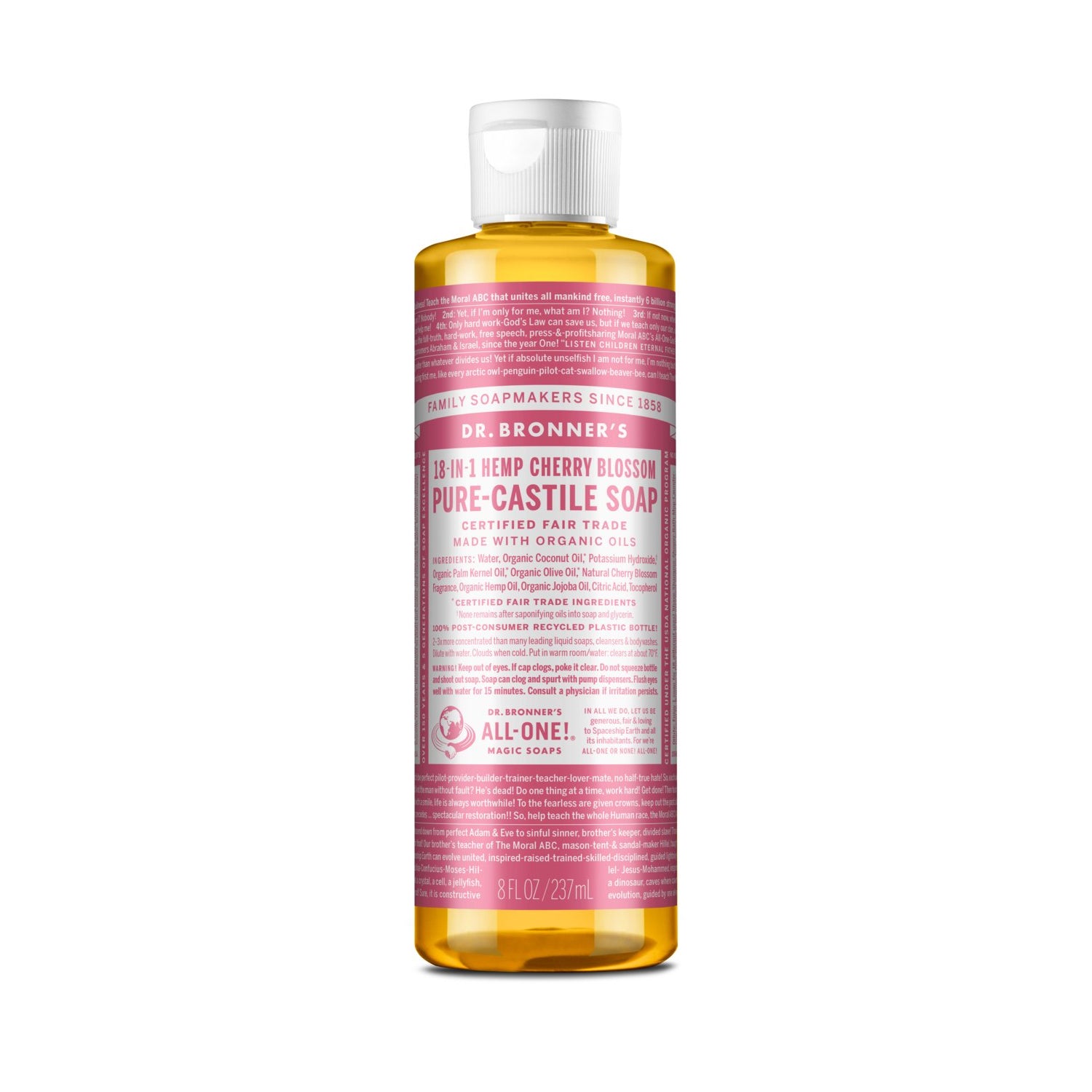 Dr. Bronner's Pure-Castile Liquid Soap - Cherry Blossom