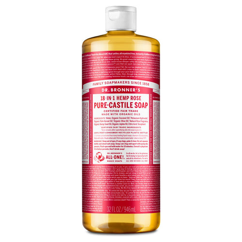 Dr. Bronner's Pure-Castile Liquid Soap - Rose