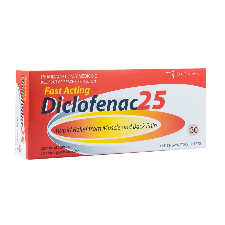 Dr.Reddy's Diclofenac 25 Rapid Muscle & Back Pain Relief Net Pharmacy