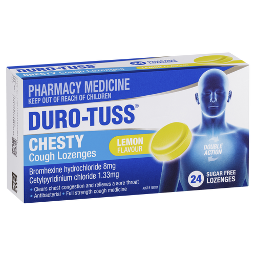 Duro-Tuss Chesty Cough Lozenges - Lemon Flavour