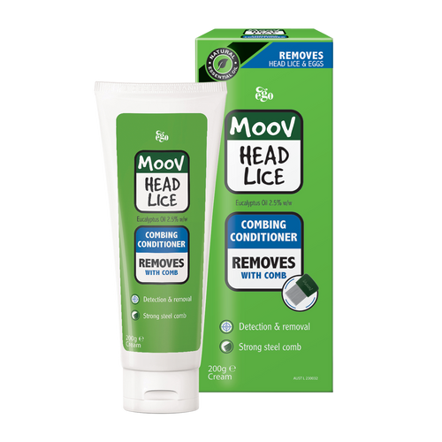 Ego MOOV Head Lice Combing Conditioner with Removal Comb