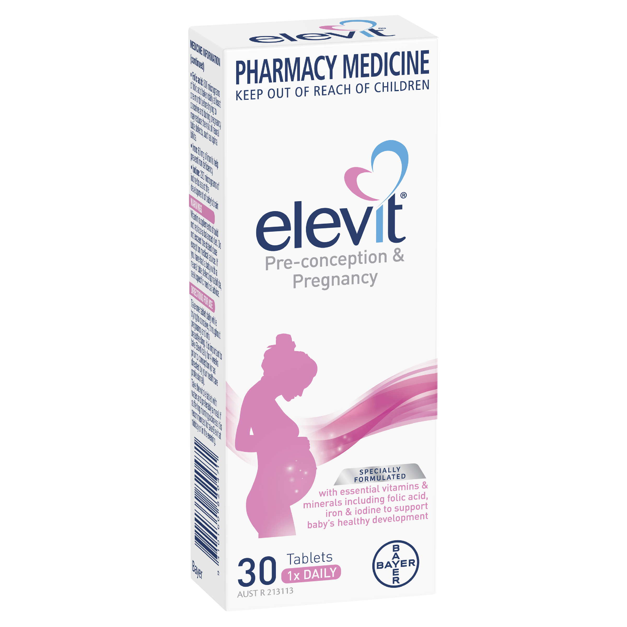 Elervit Elevit Pre-conception & Pregnancy Multivitamin - Net Pharmacy